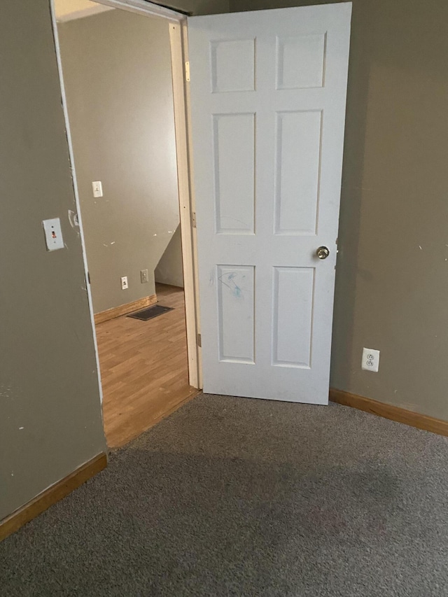 interior space featuring carpet floors