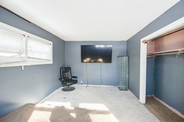 bedroom with a closet