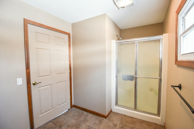 bathroom with walk in shower