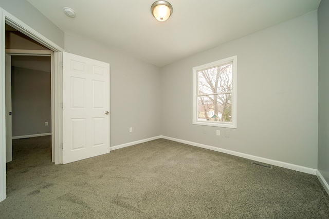 view of carpeted empty room