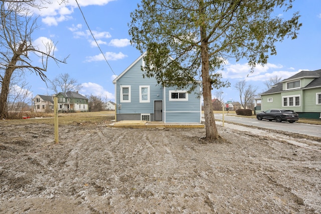 view of rear view of property