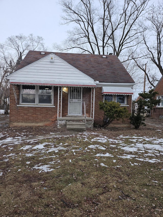 view of bungalow-style house