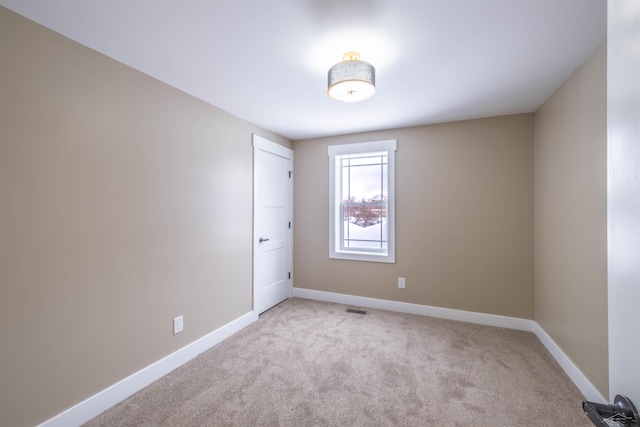 view of carpeted empty room