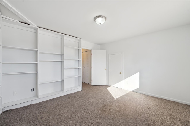 interior space featuring carpet flooring