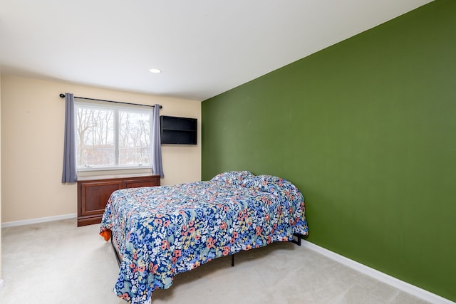 bedroom with carpet floors