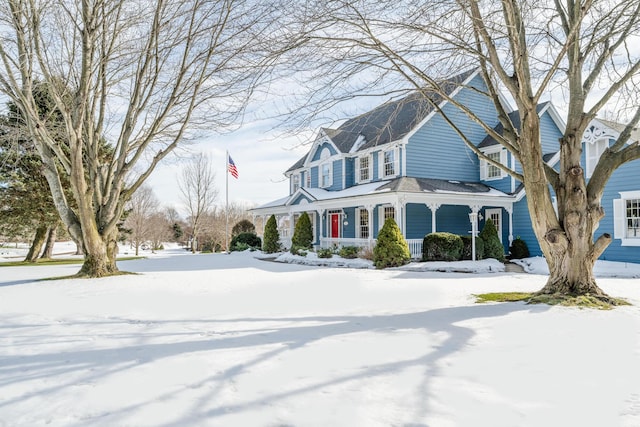 view of front of house with a porch