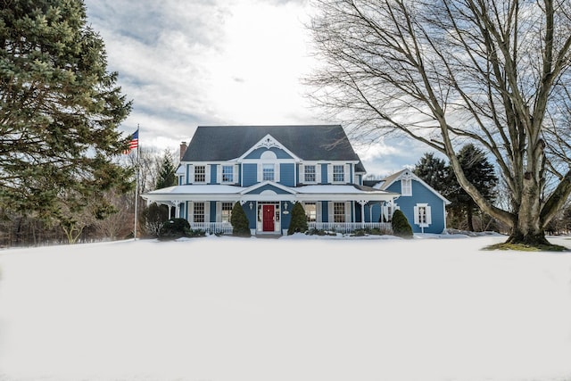 view of colonial-style house