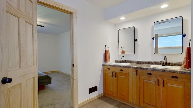 bathroom with vanity