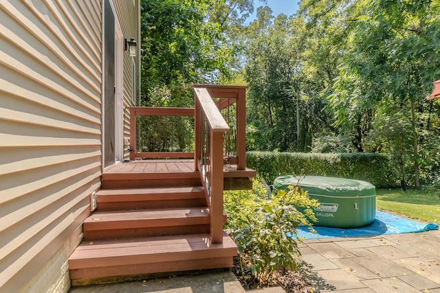 deck featuring a patio