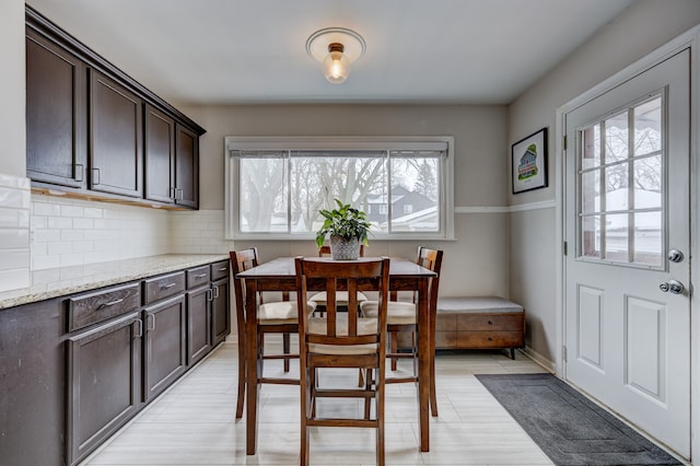 view of dining room