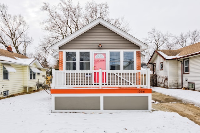 view of bungalow-style house