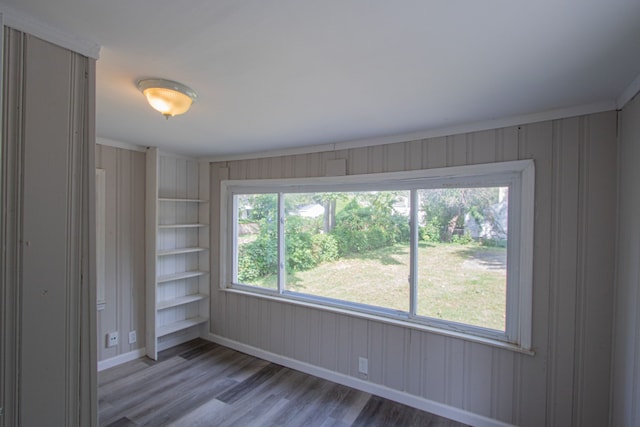 empty room featuring light hardwood / wood-style floors