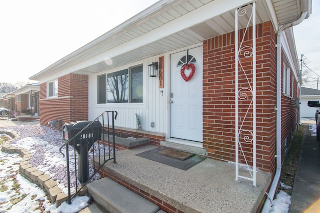 view of front of property with covered porch