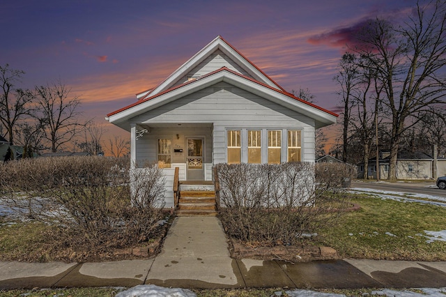 view of bungalow