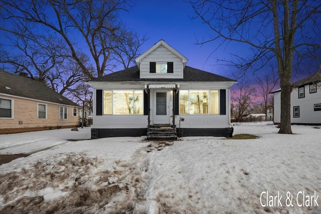 view of bungalow-style house