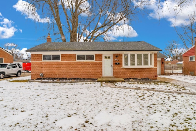 view of front of home