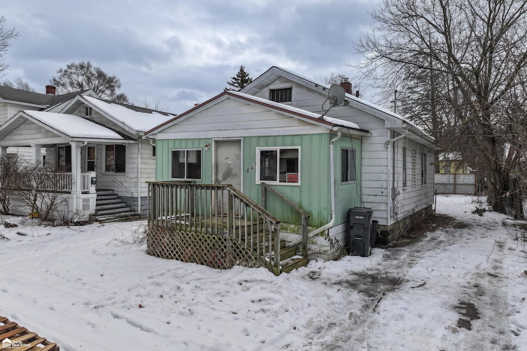 view of bungalow-style house