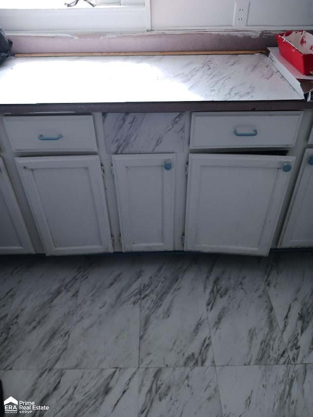 room details featuring white cabinets