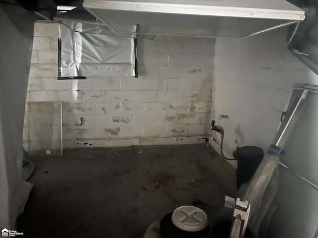 view of basement