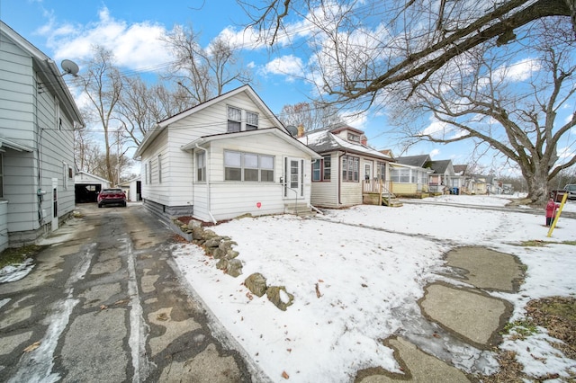 view of bungalow-style home