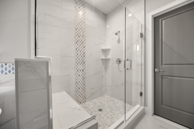 bathroom with walk in shower