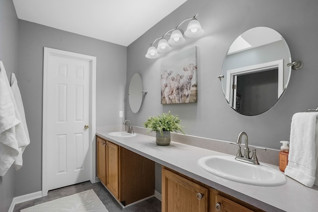 bathroom featuring vanity