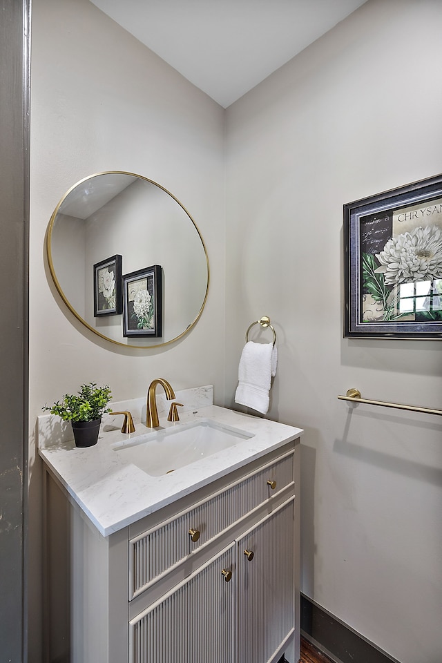 bathroom featuring vanity