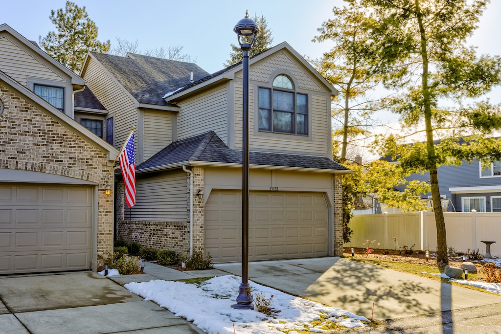 front facade featuring a garage