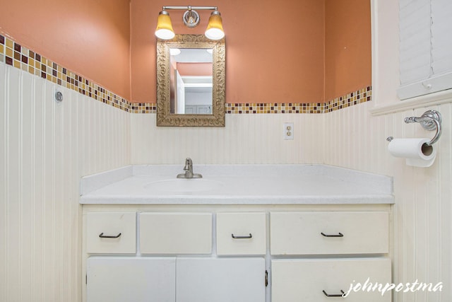 bathroom with vanity