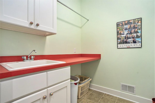 laundry room with sink