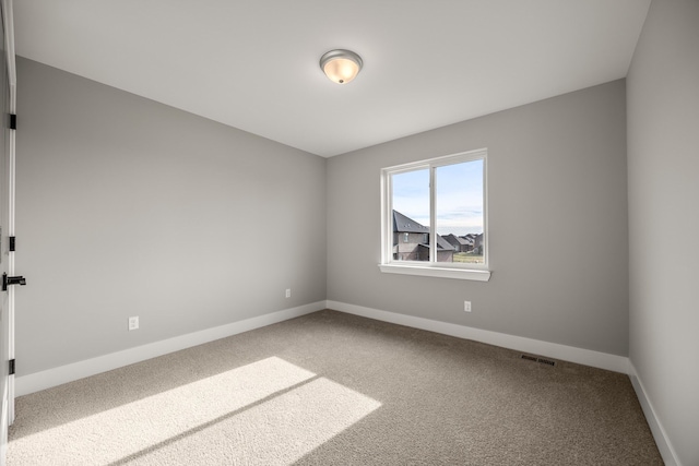 view of carpeted empty room