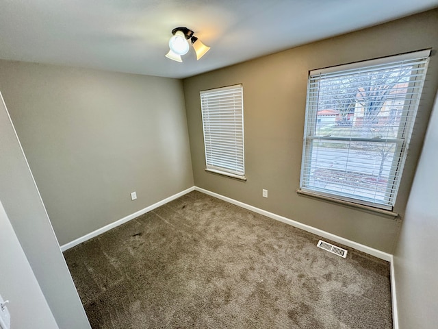 view of carpeted empty room