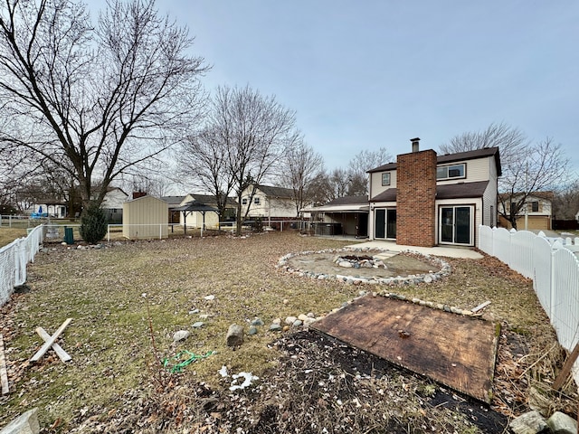 view of yard with a patio