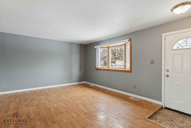 entryway featuring light hardwood / wood-style flooring