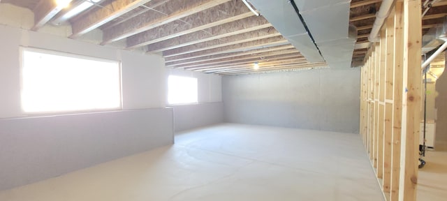 view of basement