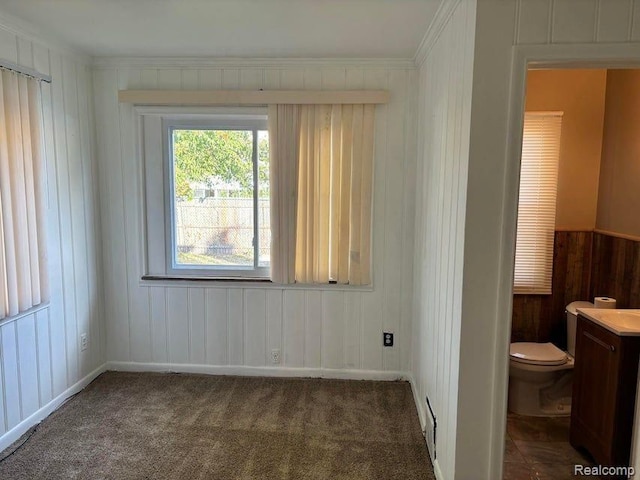 view of carpeted empty room