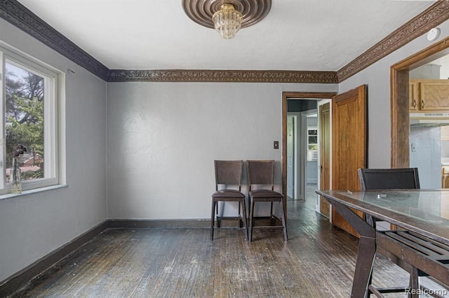 interior space featuring dark hardwood / wood-style floors