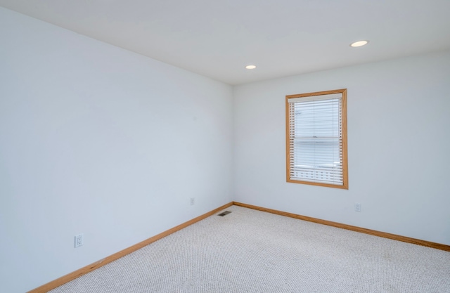 view of carpeted empty room