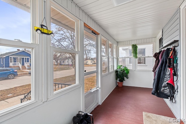 sunroom featuring a wealth of natural light