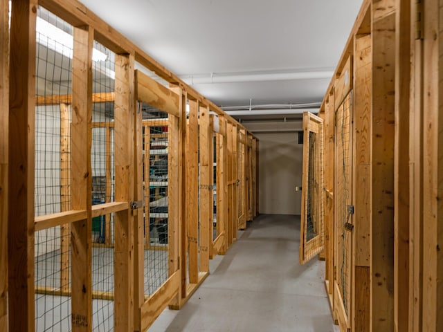 view of storage area