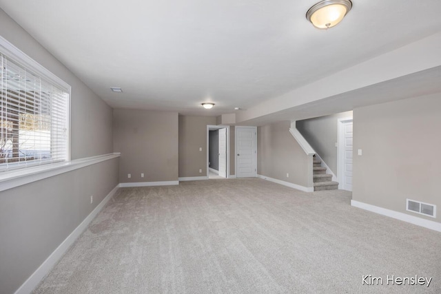 view of carpeted empty room