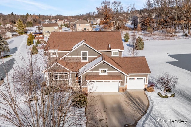 view of front of home featuring a garage