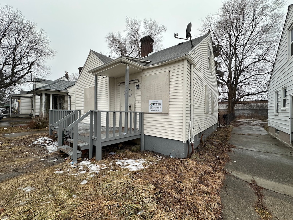 view of rear view of house