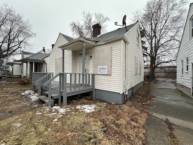 view of rear view of house