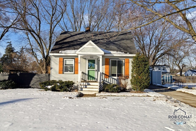 view of bungalow