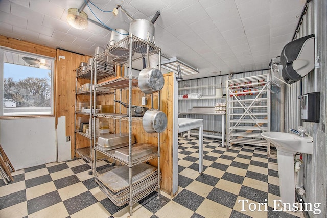 view of storage room