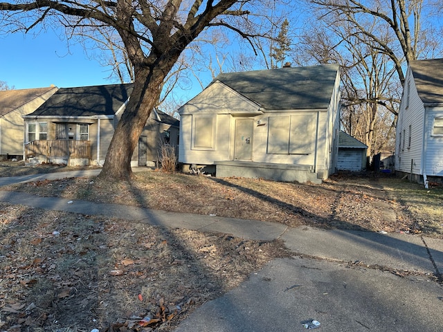 view of bungalow