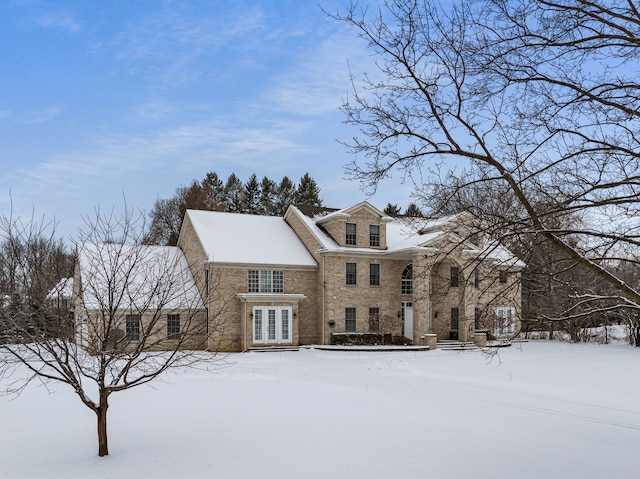 view of front of house featuring french doors