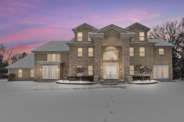 view of front of house featuring french doors