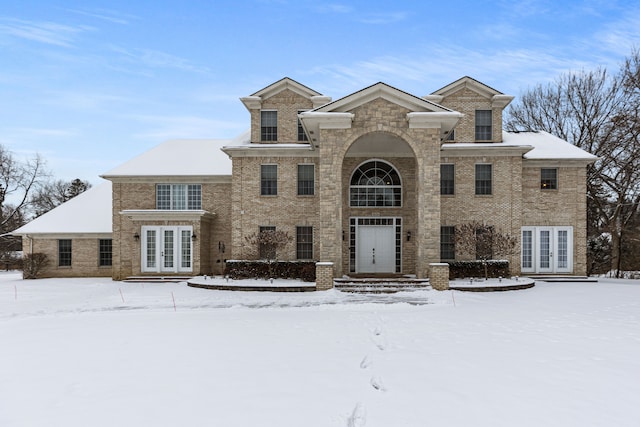 view of front of home featuring french doors